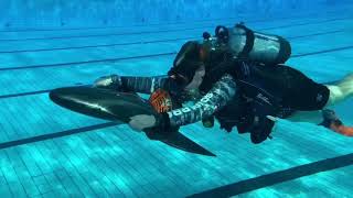 Hoverstar H2 Aquajet - diver in pool