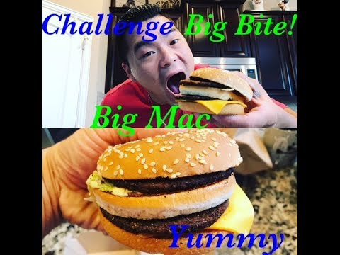 One Bite Big Mac Food Challenge Big Mac Youtube 