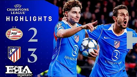 PSV vs Atletico Madrid 2-3 – All Goals & Highlights | UEFA Champions League 2025/26