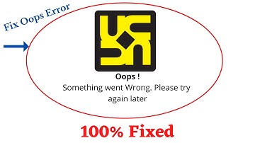 Fix Utkarsh Oops Something Went Wrong Error. Please Try Again Later Problem Error Solved