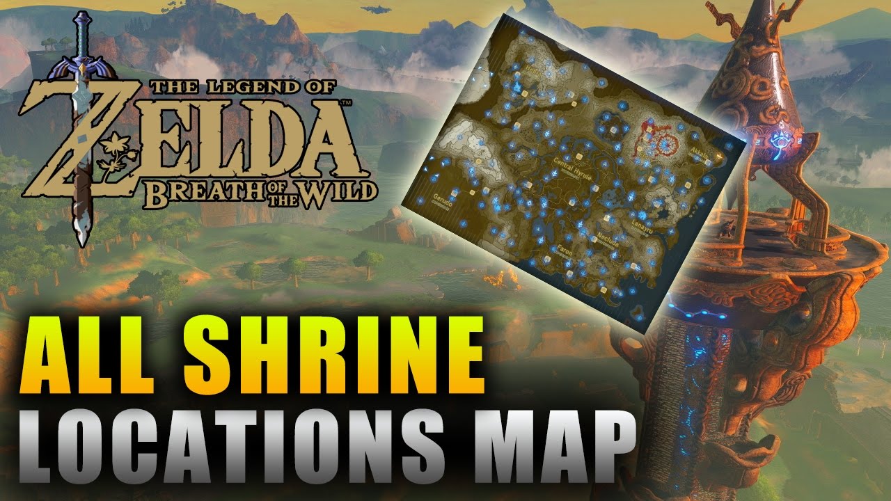 locations of all shrines zelda breath of the wild