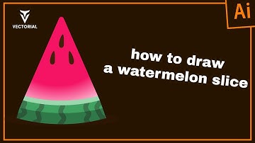 How to Draw a Watermelon slice in Adobe Illustrator
