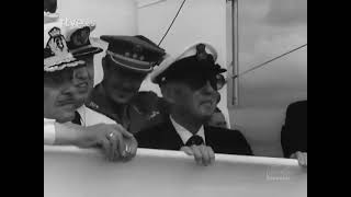 1975 08 25 NODO 1702A  En El Ferrol, el Caudillo presencia maniobras navales a bordo del Azor