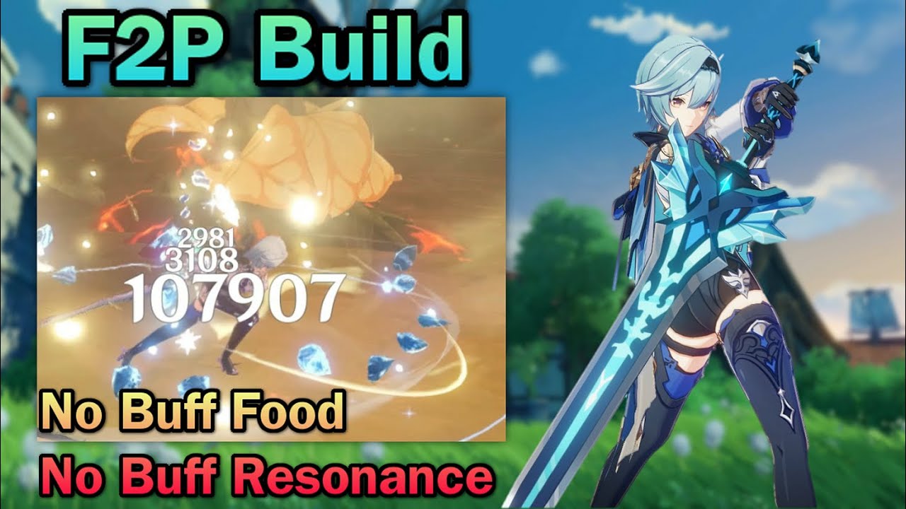 Genshin Impact - F2p Build Showcase C0 Eula | Using Snow Tombed Star Silver