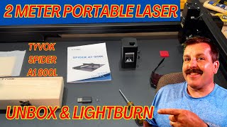 A 2 Meter Portable Diode Laser? Yes! Tyvok Spider A1 800L Simple Setup Wealth
