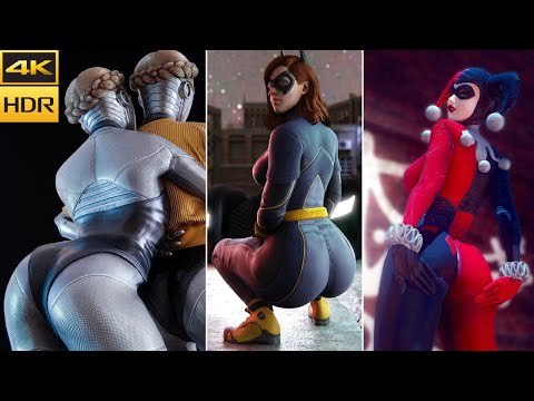 Twin Robot Girls Vs Batgirl & Harley Quinn - Who's Thicker? ( Thicc Cakes! ) - Atomic Heart & Gotham