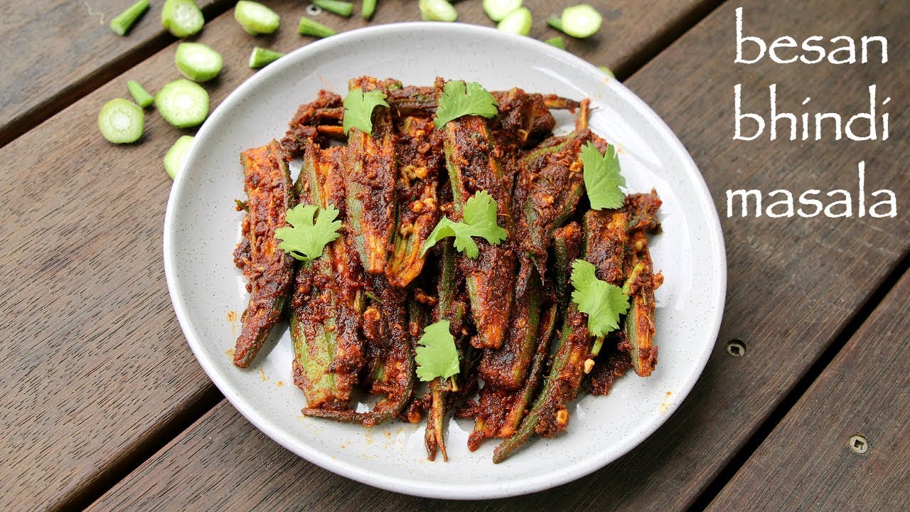 besan bhindi recipe | besan wali bhindi | how to make rajasthani bhindi recipe | Hebbar | Hebbars Kitchen