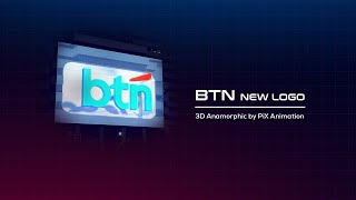 New Logo Bank BTN 3D Anamorphic by PiX Animation