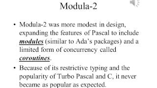 Principles of Programming Languages Lecture 2 Part 5 Wealth