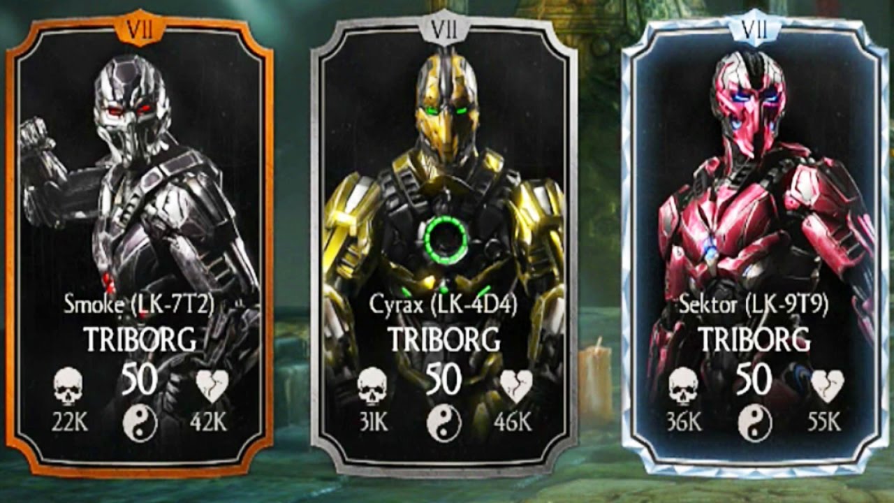 update 1.12 bo4 TRIBORGS ARE NOT GOLD ANYMORE! I BROKE THEM! Mortal Kombat X Mobile.