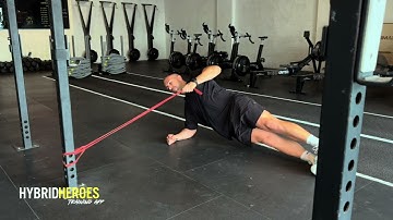 Band Side Plank Row