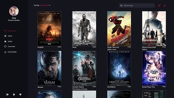 Movie Desktop App UI/UX in Adobe XD (Speed Art)
