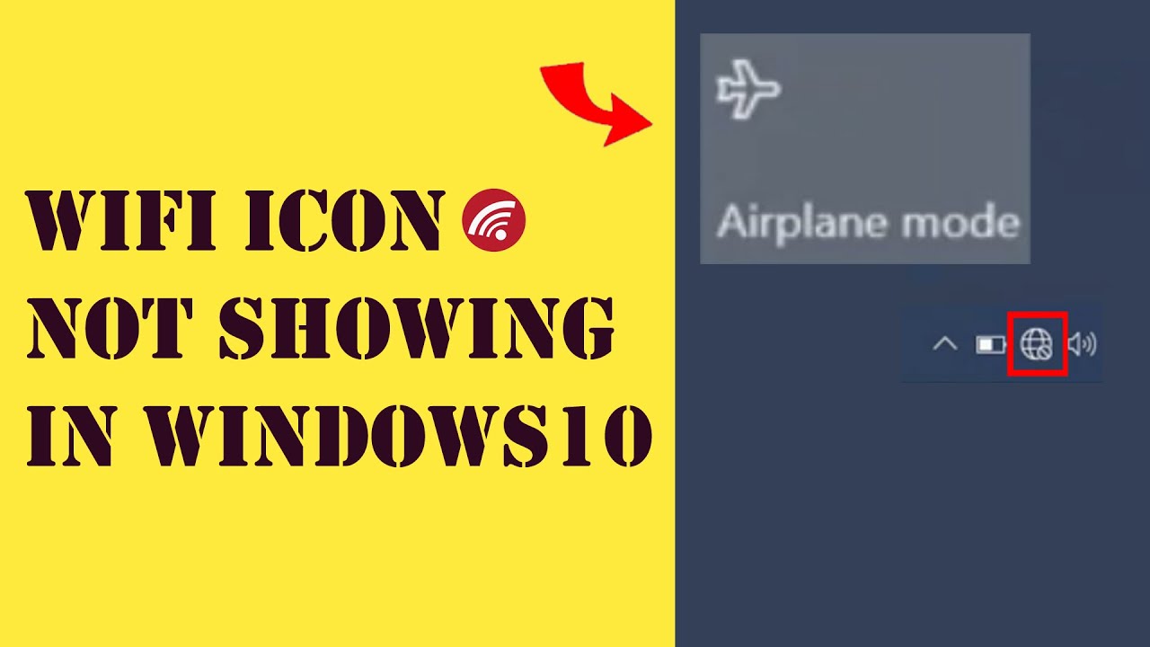 WIFI Icon Not Showing In Windows 10 Solved YouTube