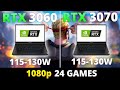 RTX 3060 Laptop vs RTX 3070 Laptop - Lenovo Legion 5 - 24 Games 1080p - Part 1