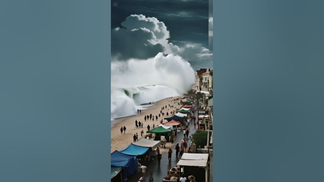 Youtube video of a tsunami