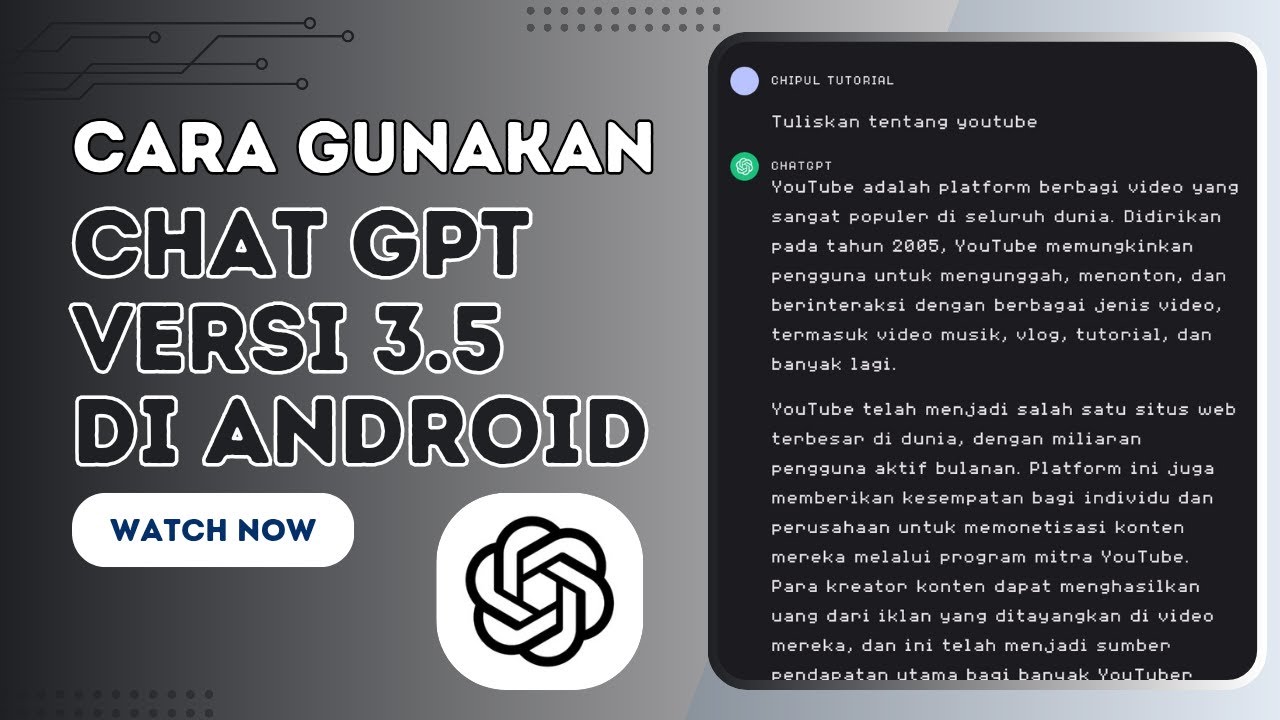 Cara menggunakan dan daftar chat gpt 3.5 open ai di android | Android