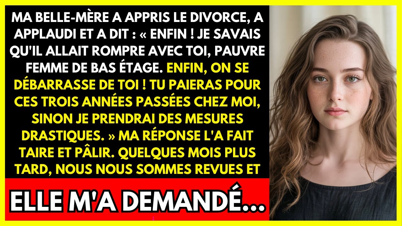 MA BELLE-MÈRE A APPRIS LE DIVORCE, A APPLAUDI ET A DIT : ENFIN ! JE SAVAIS QU'IL ALLAIT ROMPRE AVEC