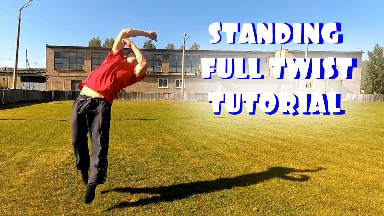 How To Standing Full Twist Back Flip 360 Tutorial Youtube 