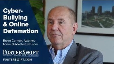 Legal Options to Combat Cyber-Bullying & Online Defamation