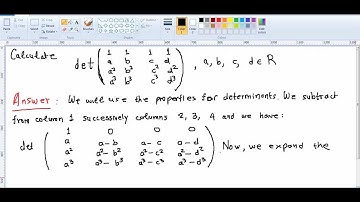 DETERMINANT vandermonde