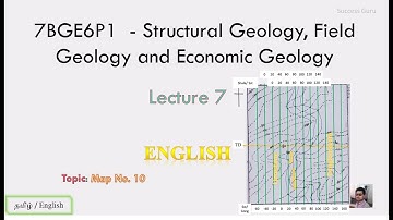 Structural Geology Practice: Map 10 Outcrop Tracing, Dip & Strike | Geological Map Solution, English