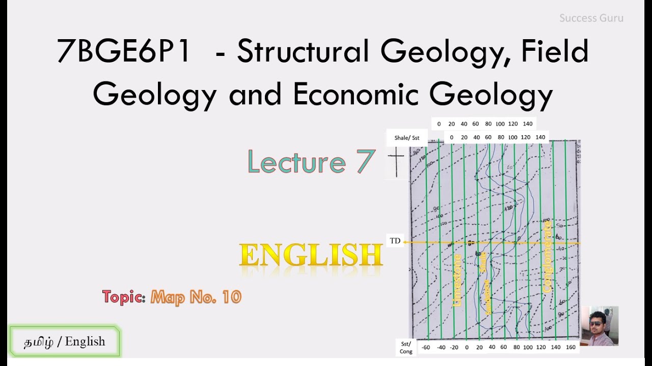 Практические задания по структурной геологии: Карта 10. Трассировка обнажений, падение и простира...