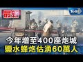 今年增至400座炮城 鹽水蜂炮估湧60萬人｜TVBS新聞 @TVBSNEWS01