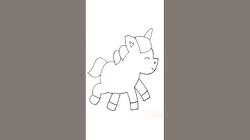 How To Draw Cute Unicorn Easy | Step By Step Drawing #kpop