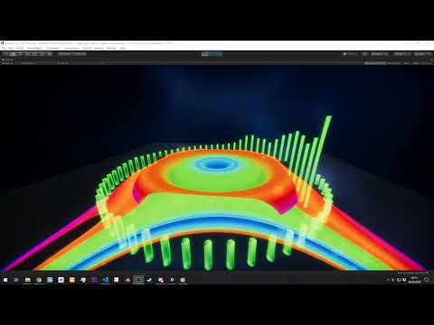 Unity audio visualization - Relaxing waves