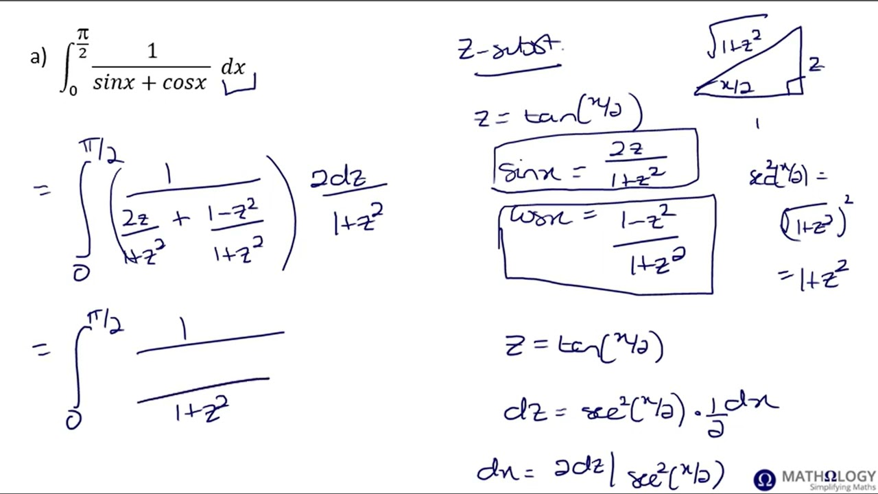 Calculus I - Integration:  z substitution