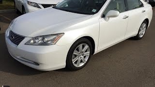 Pre Owned White on Cashmere 2008 Lexus ES 350 4dr Sdn Premium Package Review - Calgary, AB