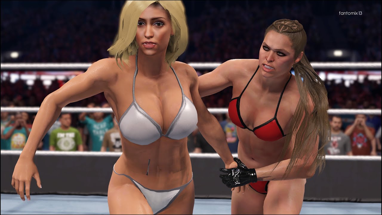 Ronda Rousey vs. Kylie Jenner - WWE 2K22 - Bikini Girl Fights 💜