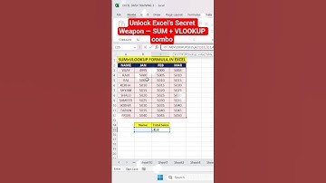 👉Stop manual adding🎯 Use SUM + VLOOKUP instead #shorts #sum #vlookup #excelshorts #exceltips