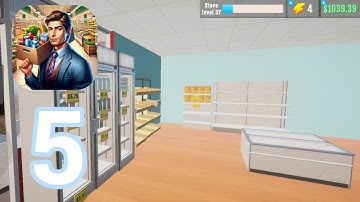 Supermarket Manager Simulator | Gameplay Walkthrough Part 5 - New Product & More Shelves
