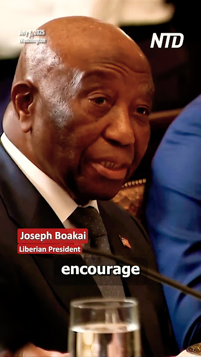 Trump Asks Liberian President Where He Learned to Speak 'Beautiful English'