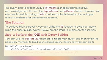How to Execute a DISTINCT SELECT Query in Laravel 7