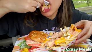TWILIGHT ASMR's best burger videos  -Messy mukbangers’ cheesy meal challange