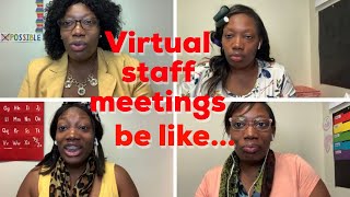 Virtual Staff Meetings Be like This| Comedy sketch| Zoom Call Comedy