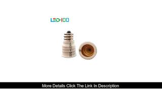 Review NEW E12 To E14 Socket LED Light Lamp Adapter Bulb Holder Socket Changer Adapt Euro E14 Light Fixture Socket E12 Candelabra Or Use Led Bulb