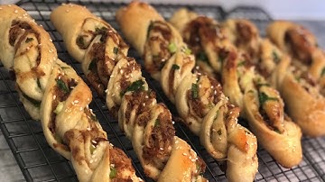 Chinese Pork Floss and Scallions Bun Recipe Testing (肉鬆包) Pork Sung Bao  | RACK OF LAM