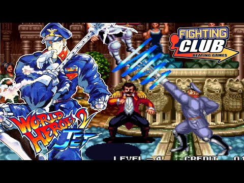 World Heroes 2 Jet - Brocken Gameplay [ARCADE] 1CC ワールド