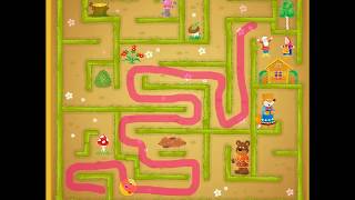 Дидактическая игра "Лабиринт - колобок" Дидактическая игра "Лабиринт - колобок"
