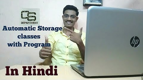 Automatic Storage class with Program | #49