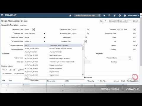 Vídeo: Qual é a fonte de recebimento no Oracle Receivables?