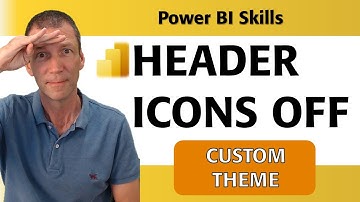 Power BI Header Icons  - TURN OFF