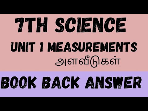 7th Science | Book back answer| Science notes | Tet science #tet # ...