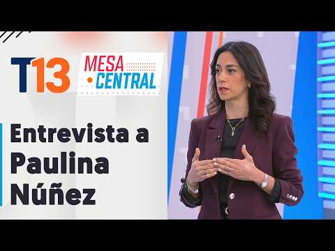 Paulina Núñez, presidenta del Senado, habla en entrevista en Mesa Central