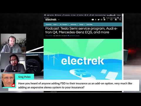 Podcast: Tesla Semi Service Program, Audi Q4 E-Tron, Mercedes-Benz EQS, and More