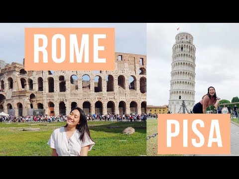 Things to do in Rome & Pisa- Colosseum and Roman Forum| ITALY VLOG #1