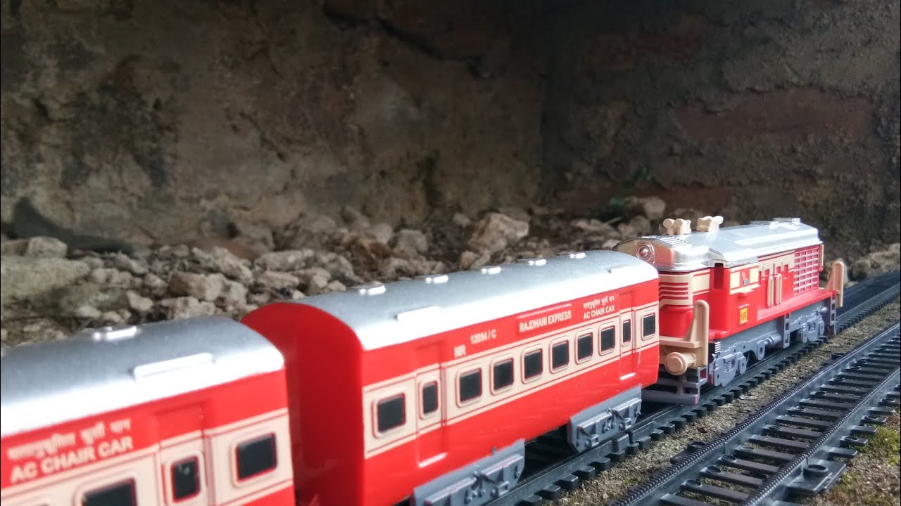 Indian Model Train Set in Largest Cave Flyover Bridge for Public YouTube